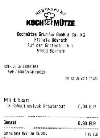 gslc Hffner Kochmtze Restaurant